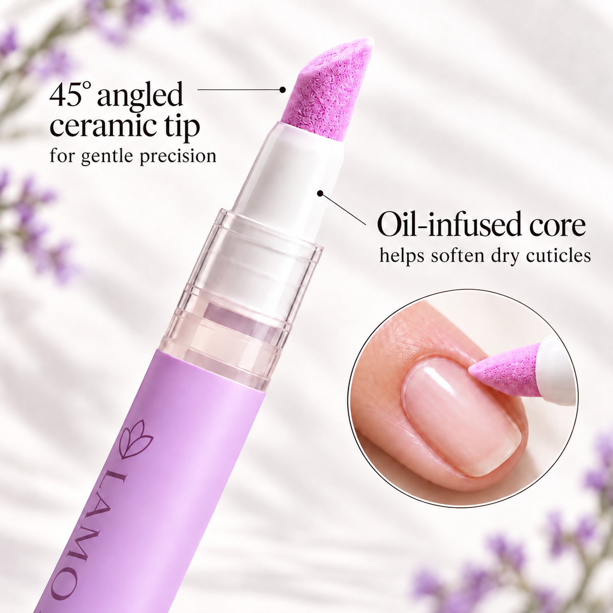 LAMORE 2-in-1 Cuticle Care Pen