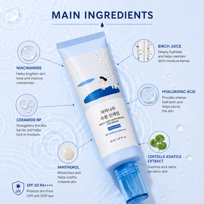 SPF50 Anti-aging Birch Juice Moisturizing Sun Serum
