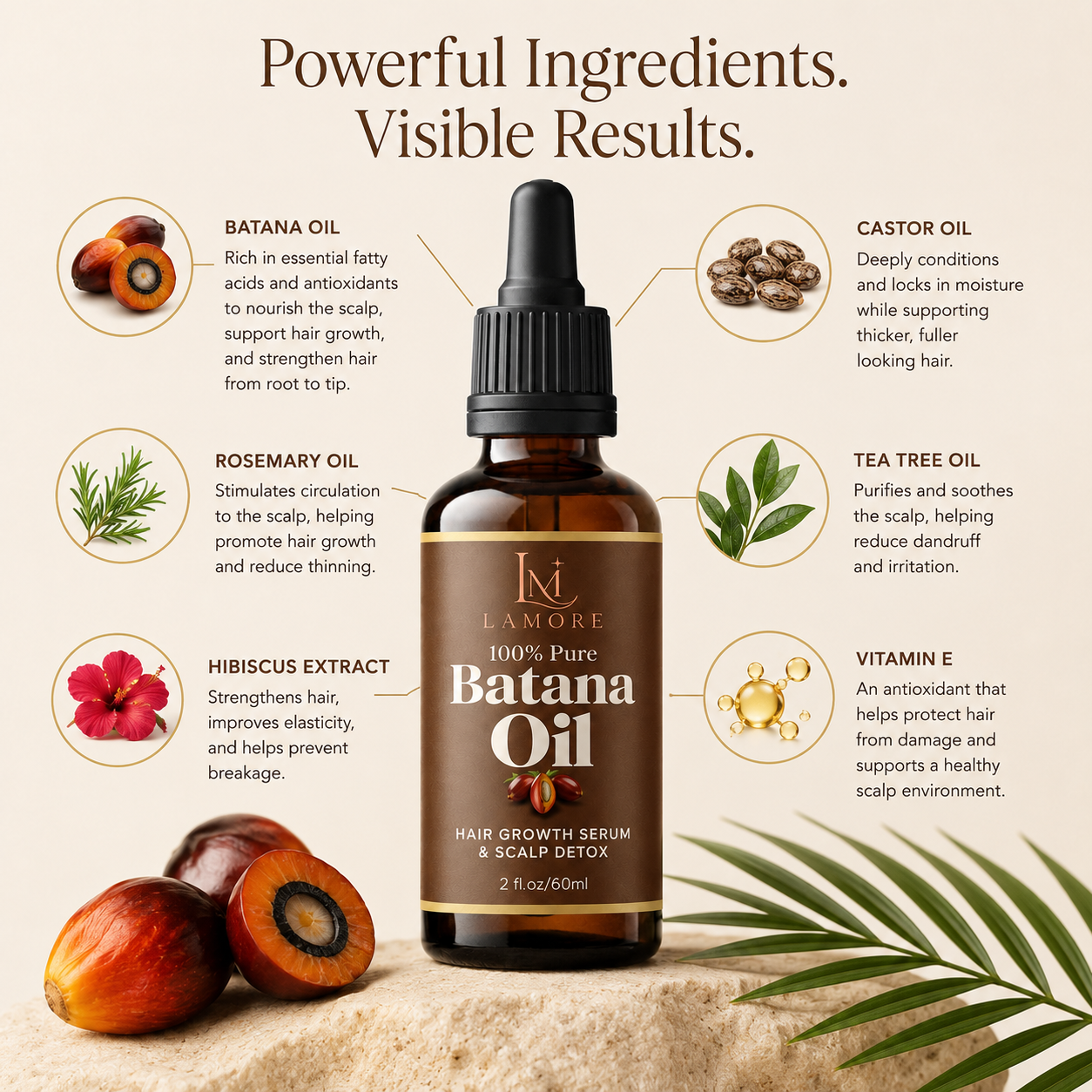 Pure Golden Batana Oil – Hair Growth & Scalp Repair Serum