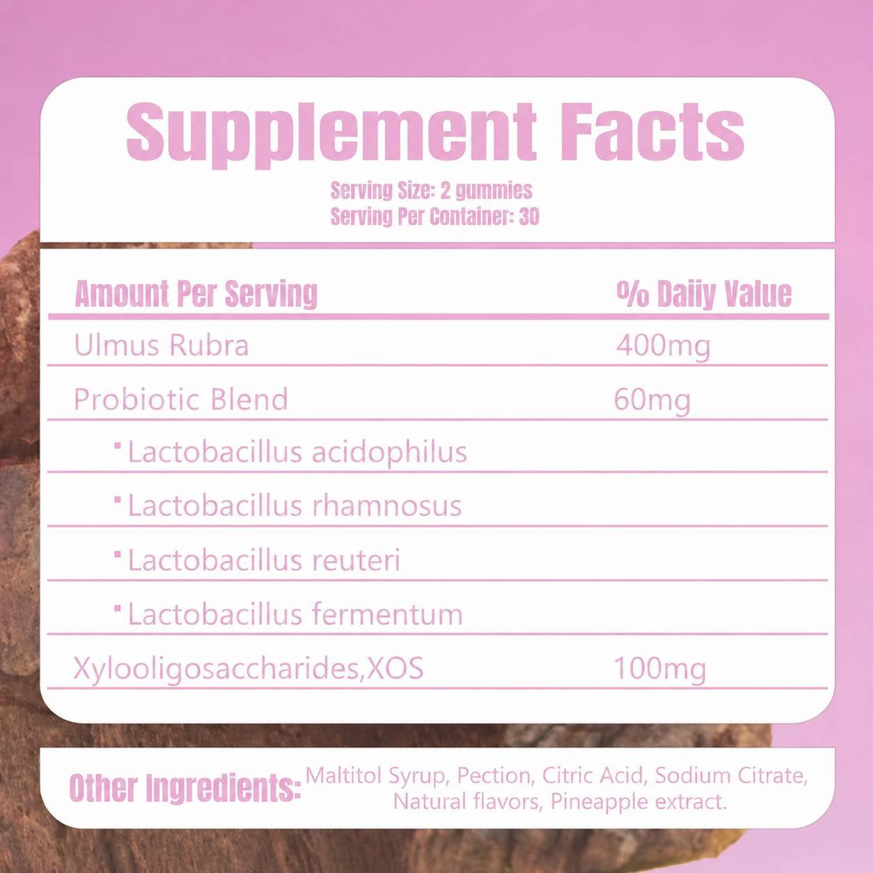Juicy Womens Probiotics Gummies