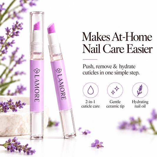 LAMORE 2-in-1 Cuticle Oil Care Pen