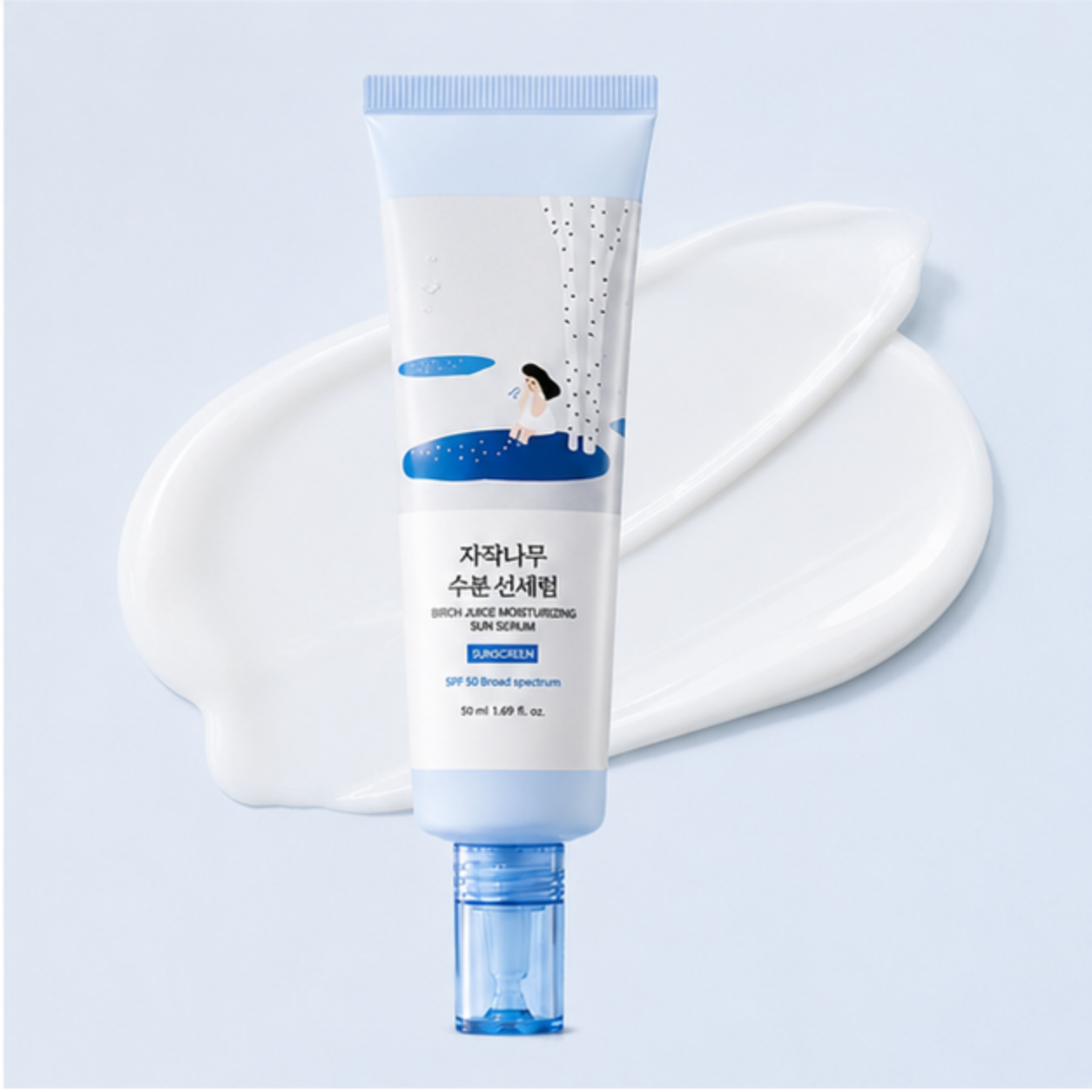 SPF50 Anti-aging Birch Juice Moisturizing Sun Serum